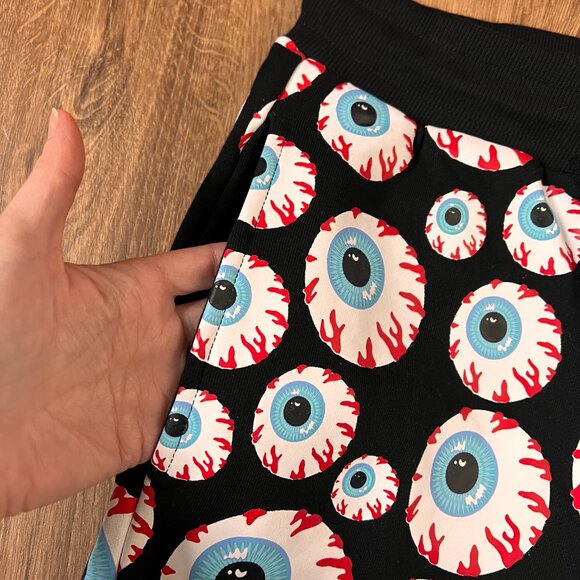 NEW Mishka NYC All Over Print Keep Watch Sweat Joggers Streetwear Eyeballs Sz M - Picture 10 of 11
